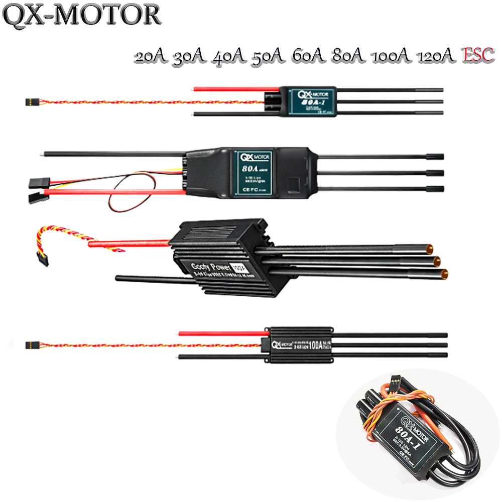 Brushed Drone Motor - 20A-120A Borstelloze ESC Snelheidsregelaar Compatibel met