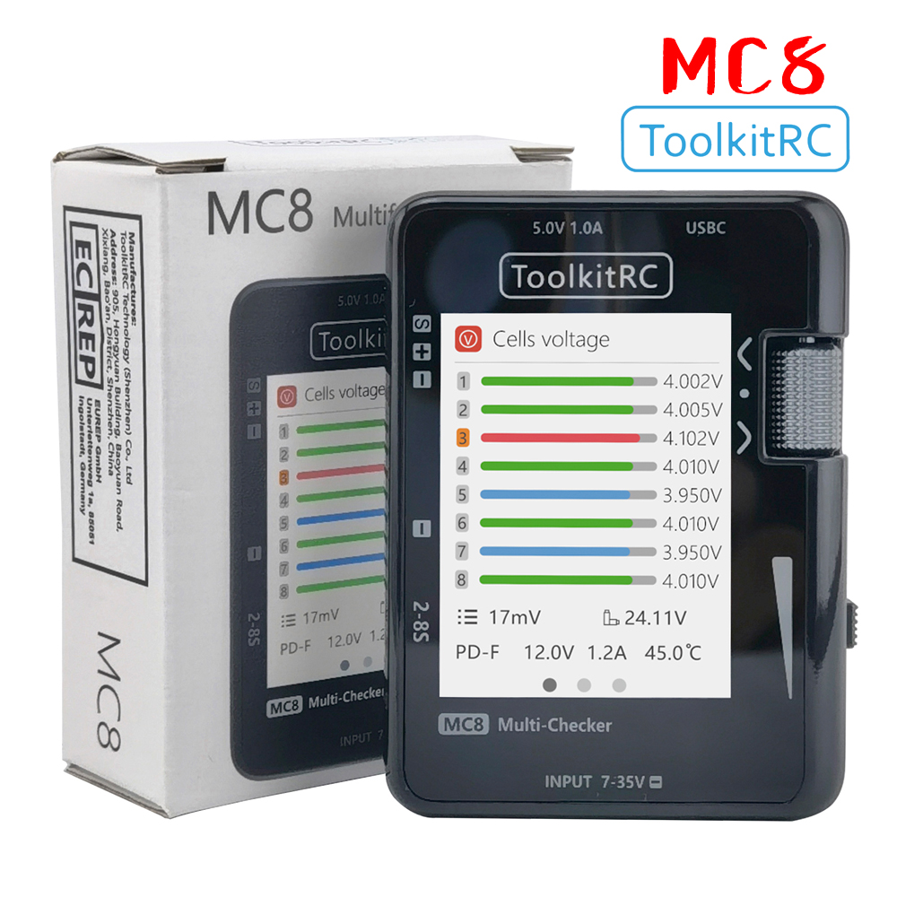 Smoke Stopper - ToolkitRC MC8 SC100 Mini Cell Checker