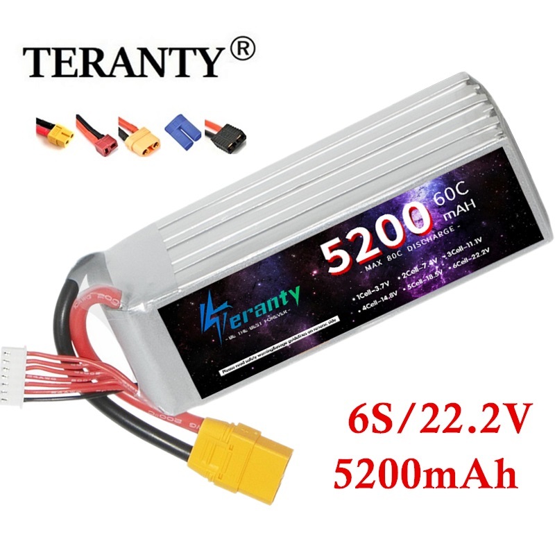 Lipo Battery 6S - 6S 5200Mah Lipo Batterij 22.2V 60c