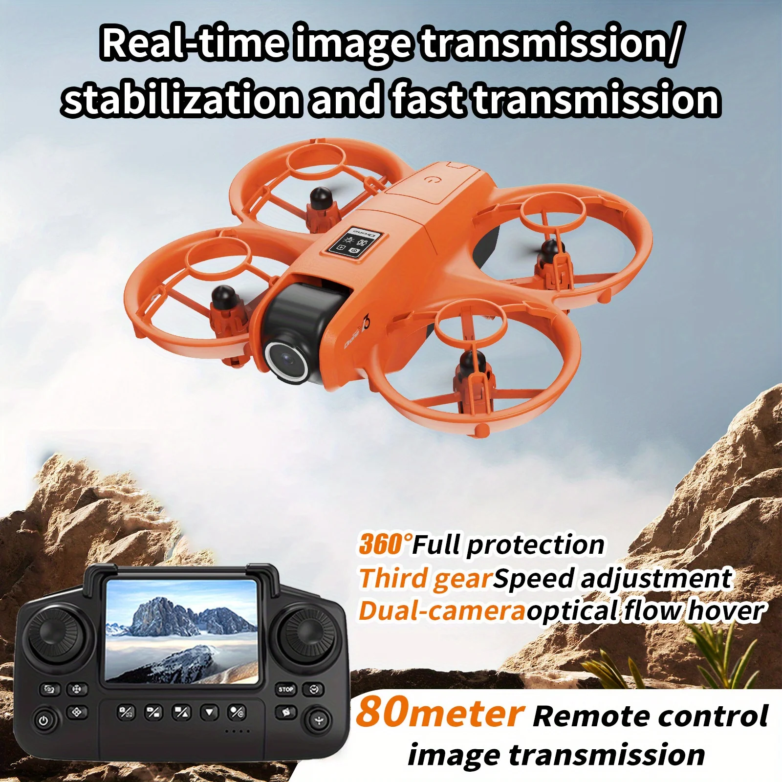 Drone Battery Charger - YL3 Opvouwbare Reisdrone, HD Dubbele Anti-Shake