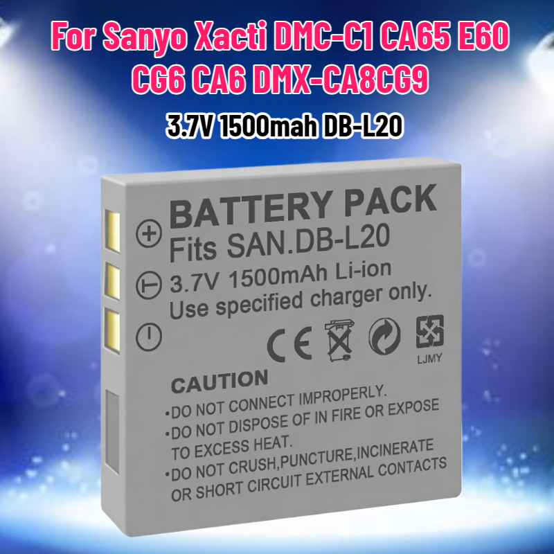 Drone - 3.7V 1500mAh DB-L20 batterij voor Sanyo