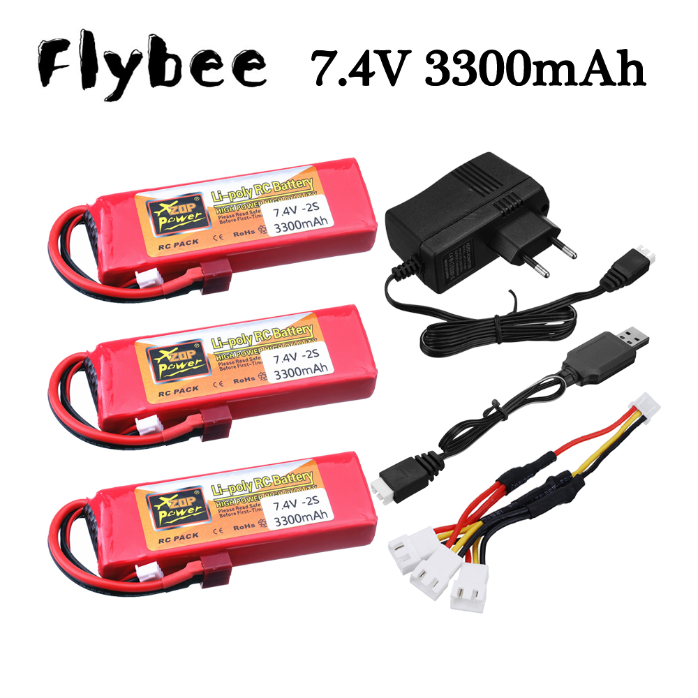 Balance Charger Rc - 2S 7.4V 3300Mah Lipo Acculader Sets