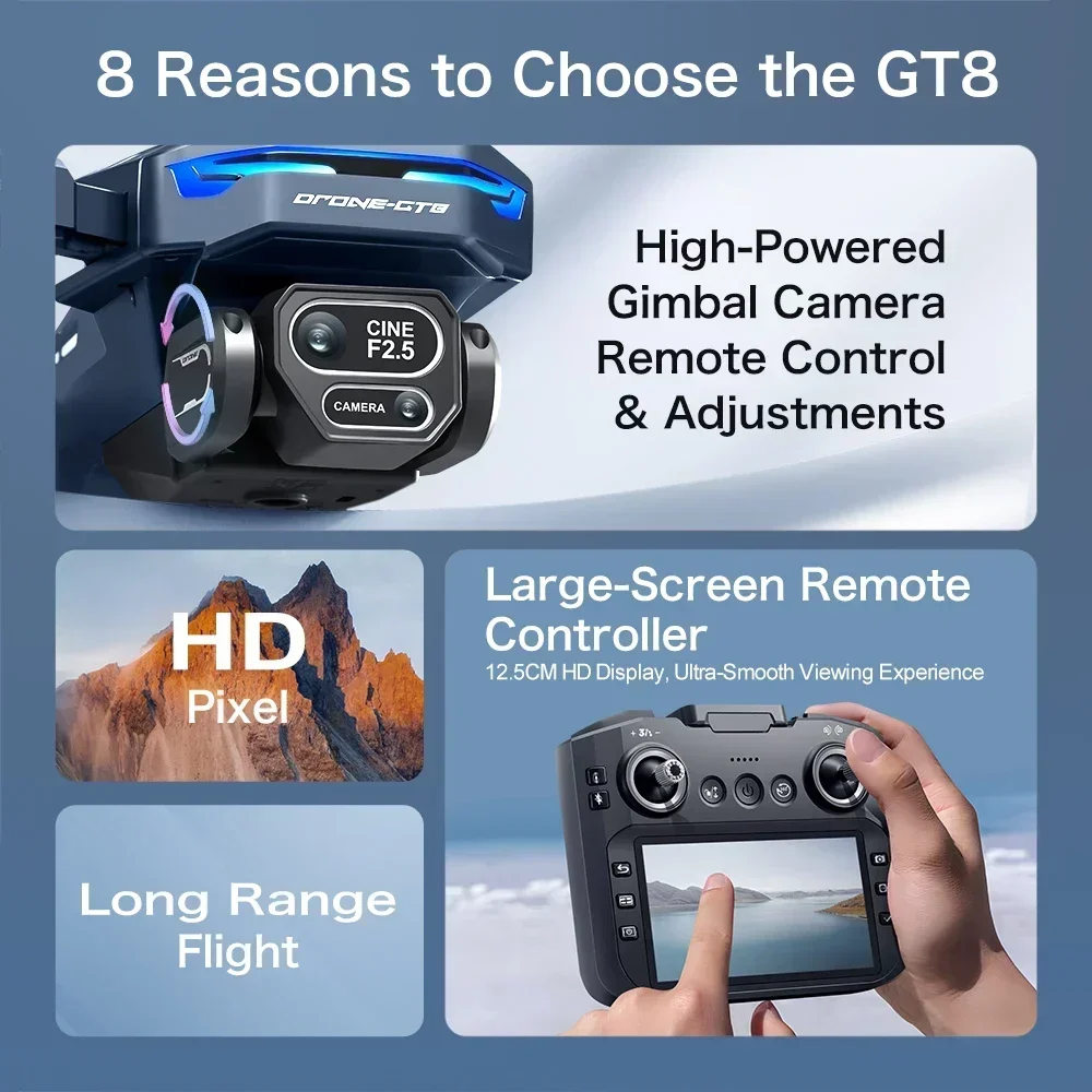 Drone 4K HD GT8 Camera Obstake - Drone With Camera recensie en prijs