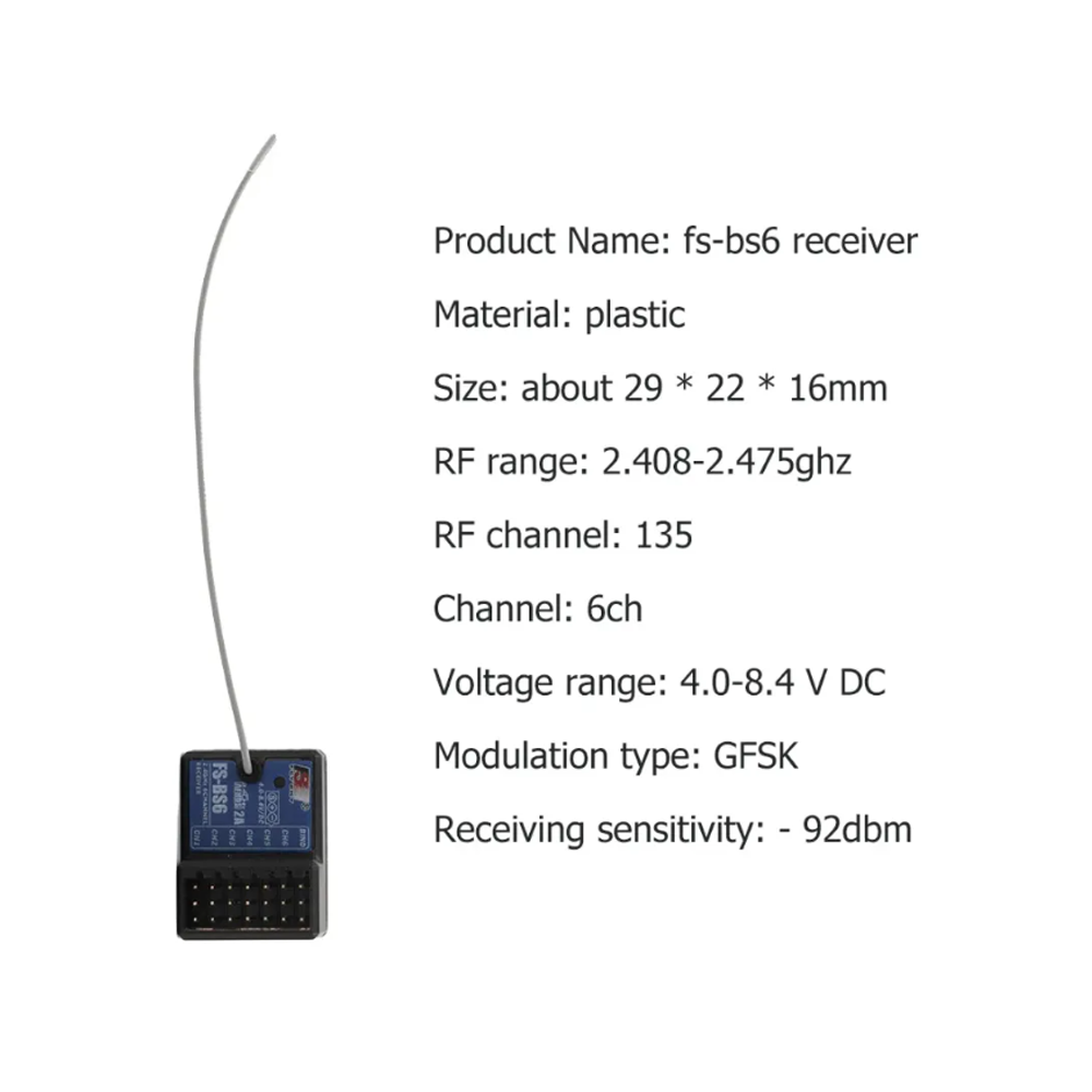 FlySky FS-BS6 2,4 Ghz 6CH AFHD - Radio Transmitter 2.4Ghz recensie en prijs