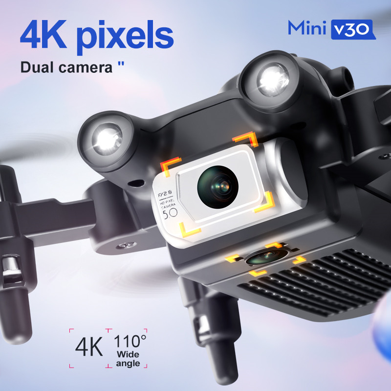 Mini V30 WiFi FPV Drone met 4K - Brushed Drone Motor recensie en prijs