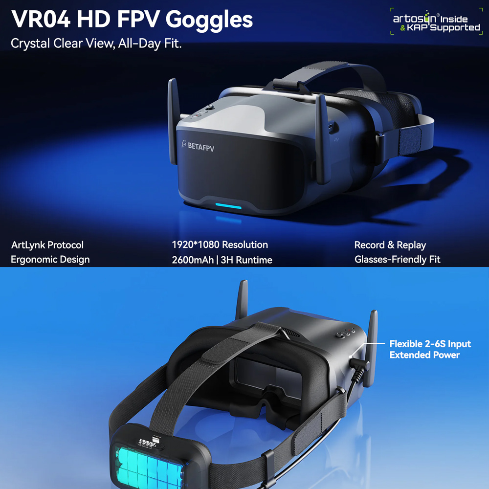 BETAFPV VR04 FPV-bril HD Pro / - Goggles Fpv recensie en prijs