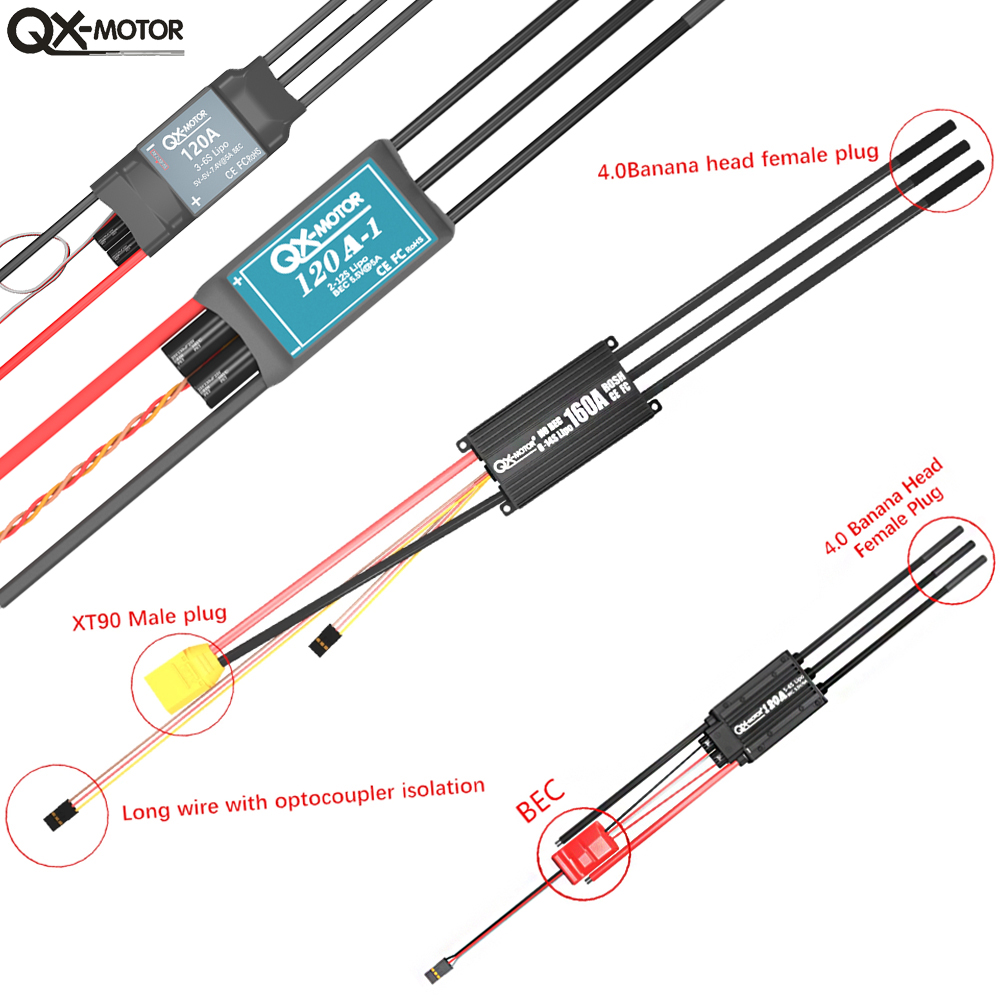 20A-120A Borstelloze ESC Snelh - Brushed Drone Motor recensie en prijs