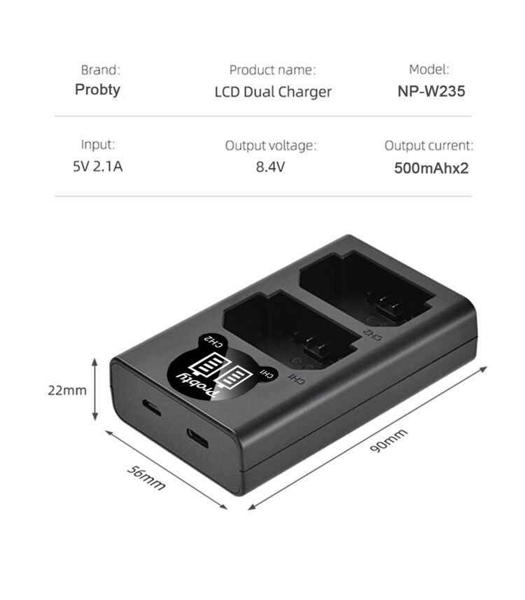 2200mAh NP-W235 NP W235 Batter - Drone recensie en prijs
