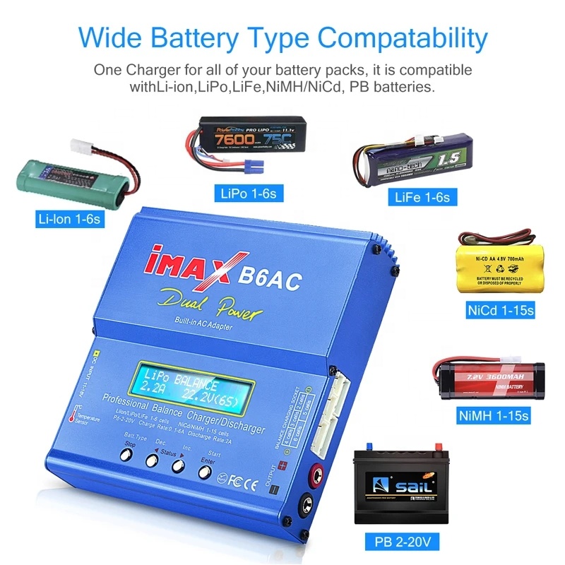 IMAX B6AC RC Lader 80W 6A 2-6S - Balance Charger Rc recensie en prijs