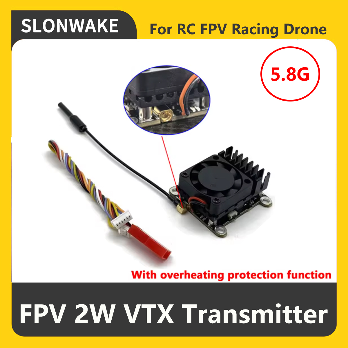 SLONWAKE 5.8G 2000mW FPV VTX Z - Fpv Camera recensie en prijs