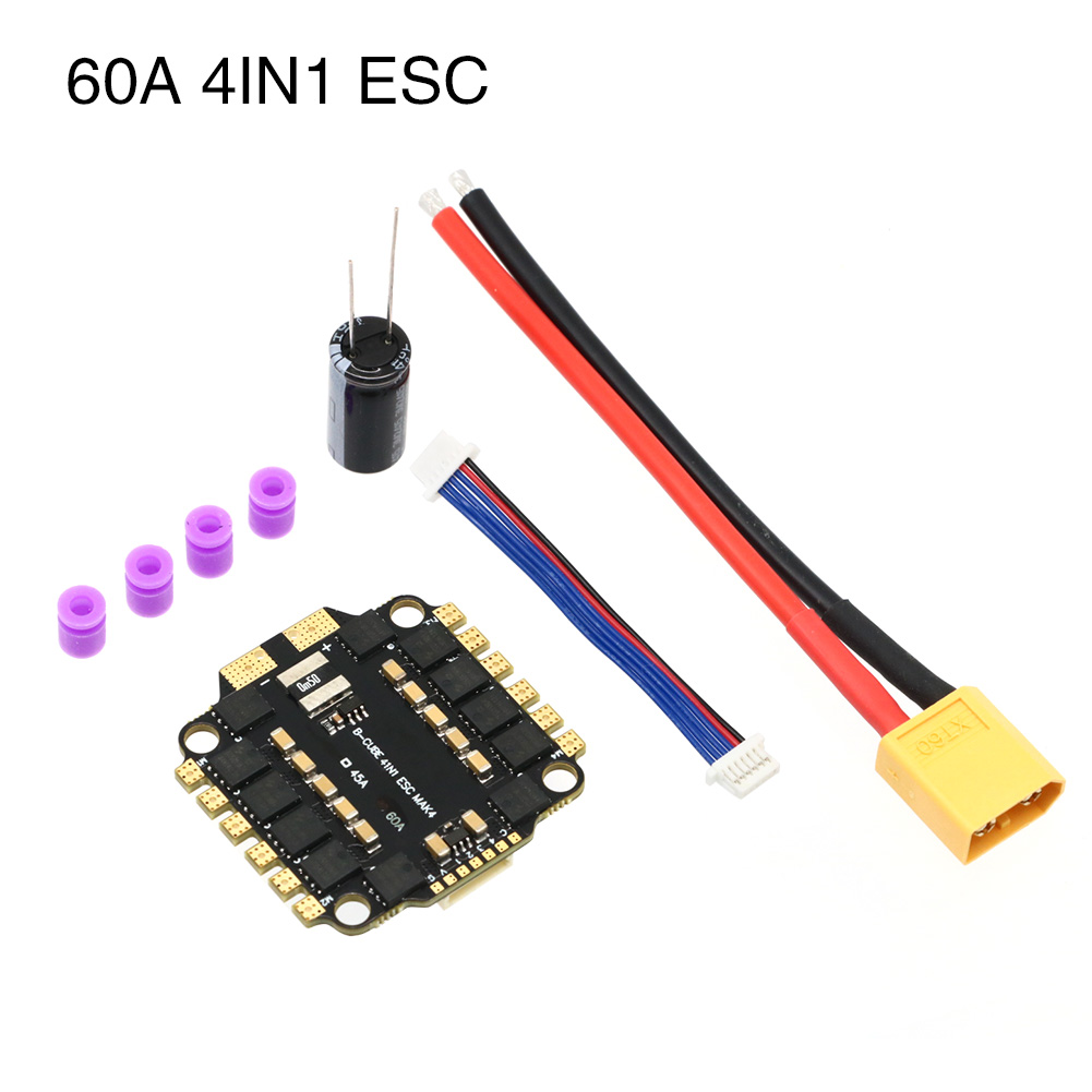 UAngel 4IN1 45A 60A ESC BLHELI - Lipo Battery 6S recensie en prijs
