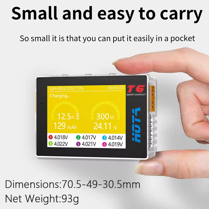 Hota T6 300W Intelligente Opla - Lipo Battery 6S recensie en prijs